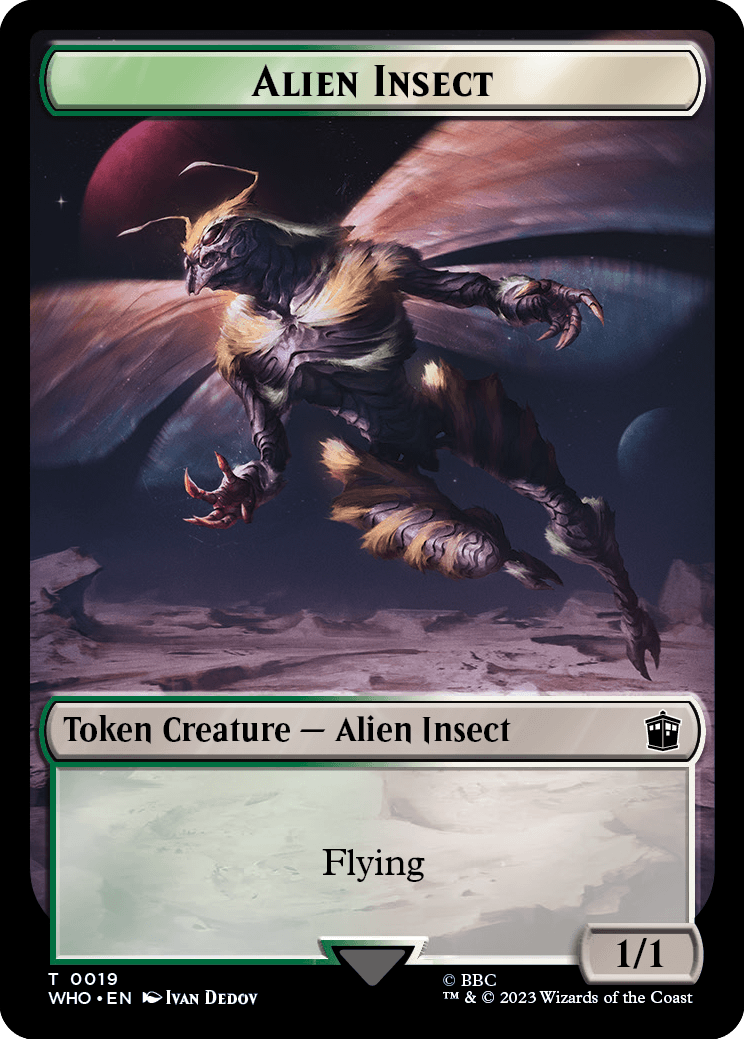 Alien Insect Token // Mutant Token | Universes Beyond: Doctor Who |  Standard | Card Kingdom