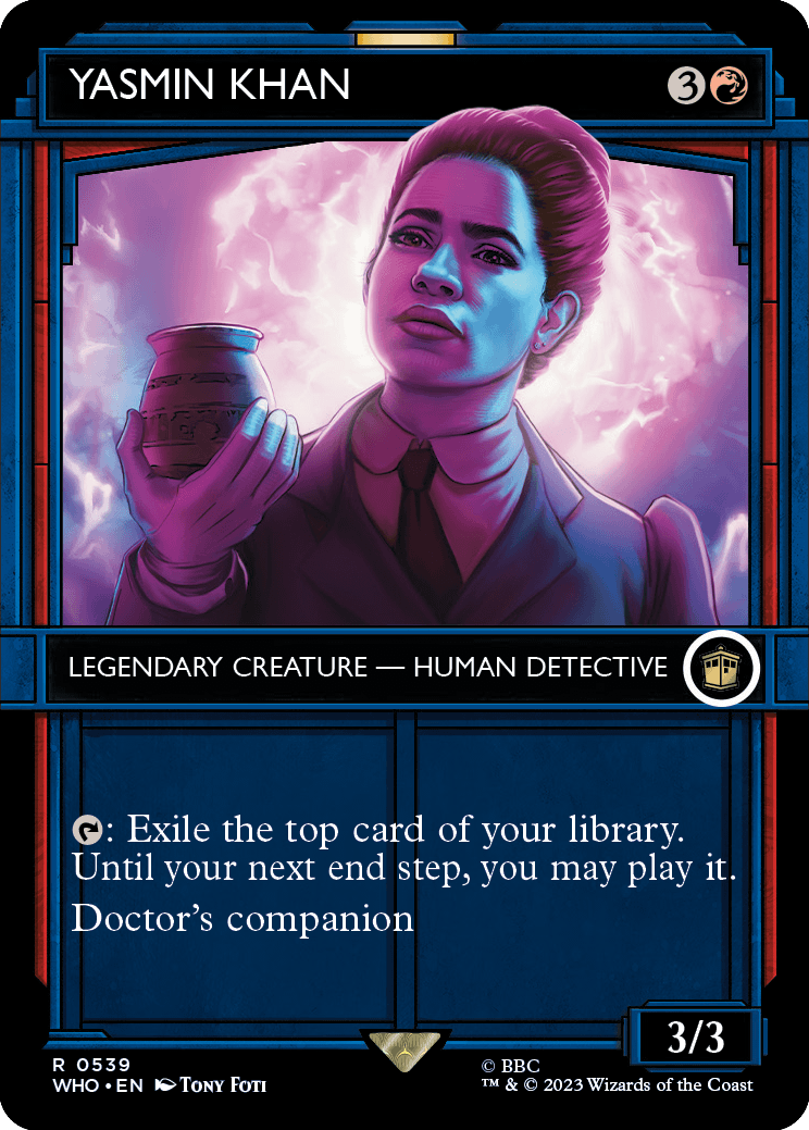 doctor who mtg showcase cards Magic The Gathering - Universes Beyond - Whenever you cast a spell with cascade Doctor Who MTG Complete SHOWCASE
