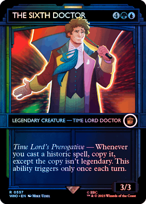 The Sixth Doctor  Universes Beyond: Doctor Who Variants Foil