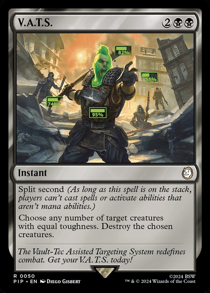 vats mtg card V.A.T.S. [578] [Fallout] [Surge Foil] – Face to Face Games main image 0