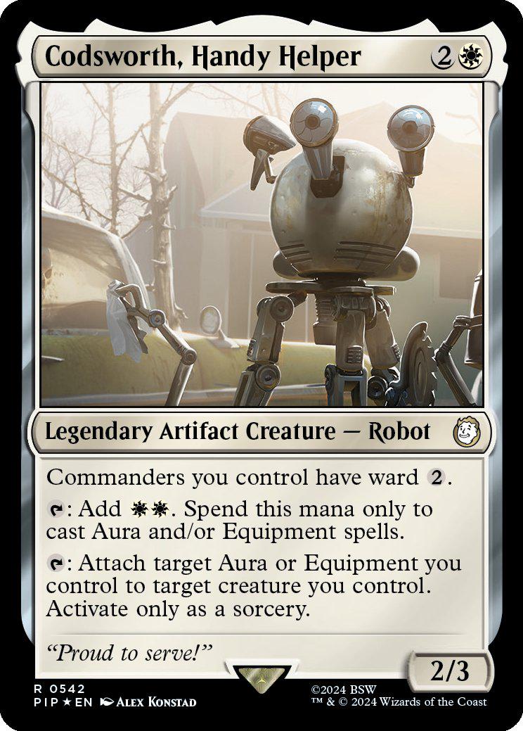 codsworth mtg card 401 Games Canada Proud to serve! Codsworth, Handy Helper [Fallout] 