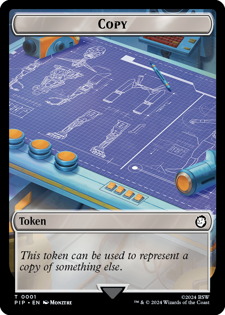 mtg radiation cards Radiation // Thopter Double-Sided Token [Fallout Tokens] main image 1