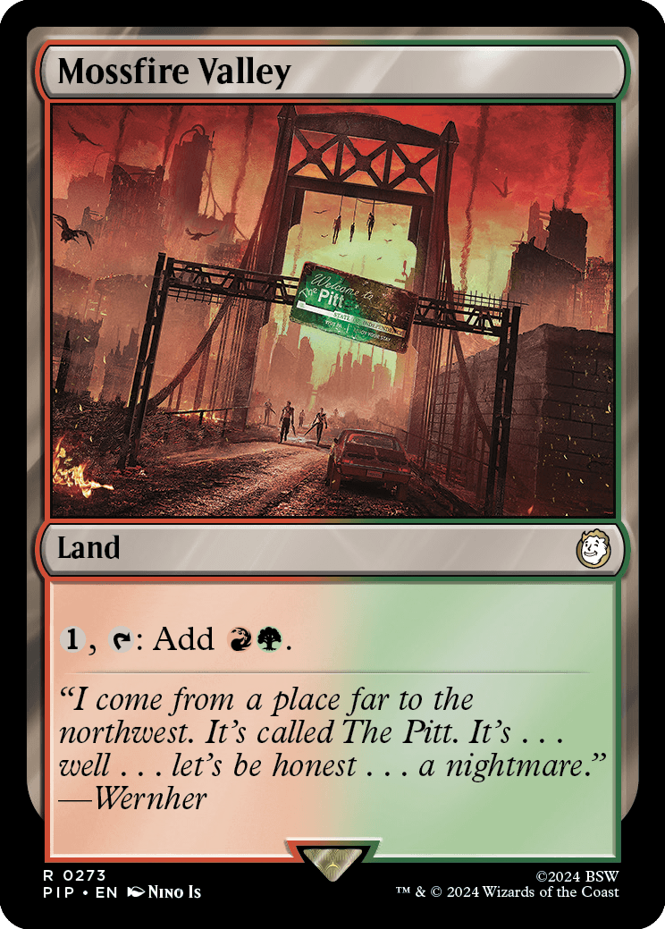 Mossfire Valley | Universes Beyond: Fallout Foil | Commander