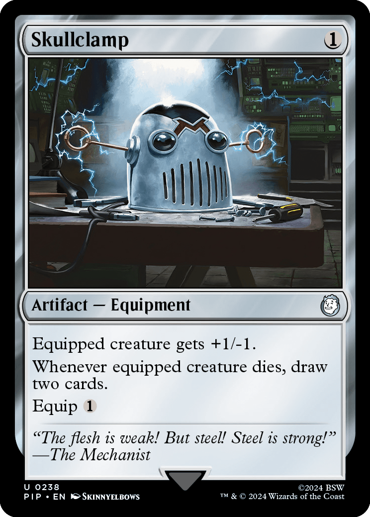 Skullclamp | Universes Beyond: Fallout | Commander | Card Kingdom