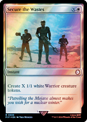 Secure the Wastes | Universes Beyond: Fallout Foil | Commander | Card  Kingdom