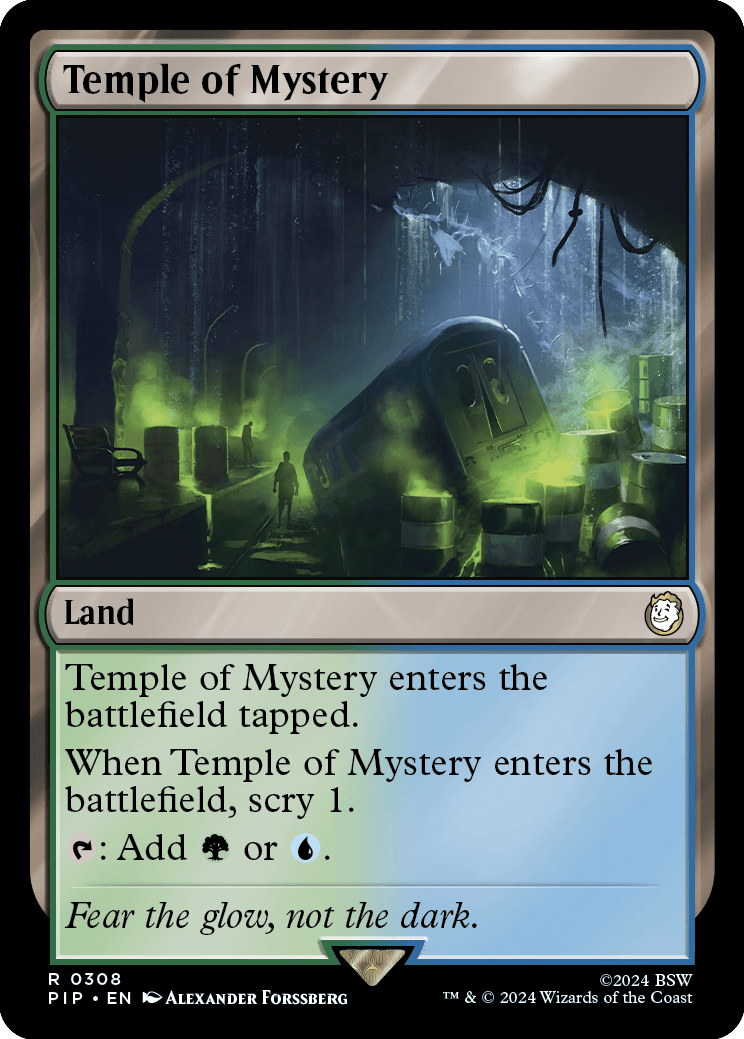 Temple of Mystery | Universes Beyond: Fallout | Commander | Card Kingdom