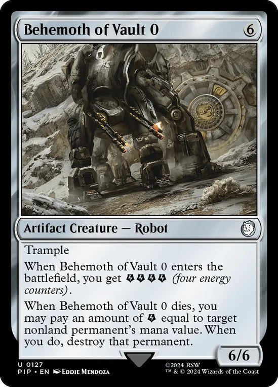 Behemoth of Vault 0 | Universes Beyond: Fallout | Commander | Card Kingdom