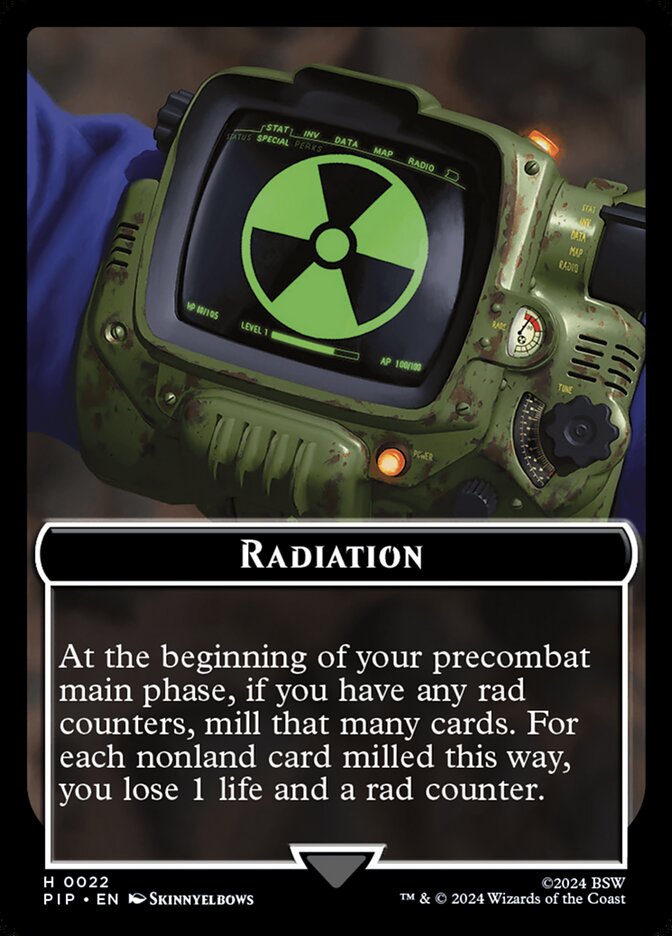 Radiation Token | Universes Beyond: Fallout Foil | Commander | Card Kingdom