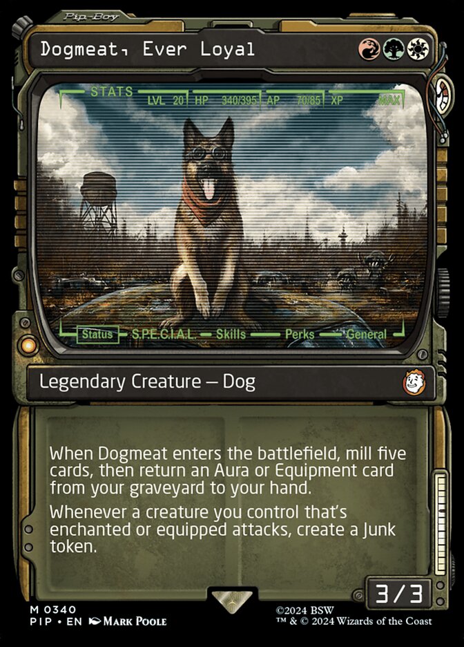 Dogmeat, Ever Loyal | Universes Beyond: Fallout Variants Foil | Commander |  Card Kingdom