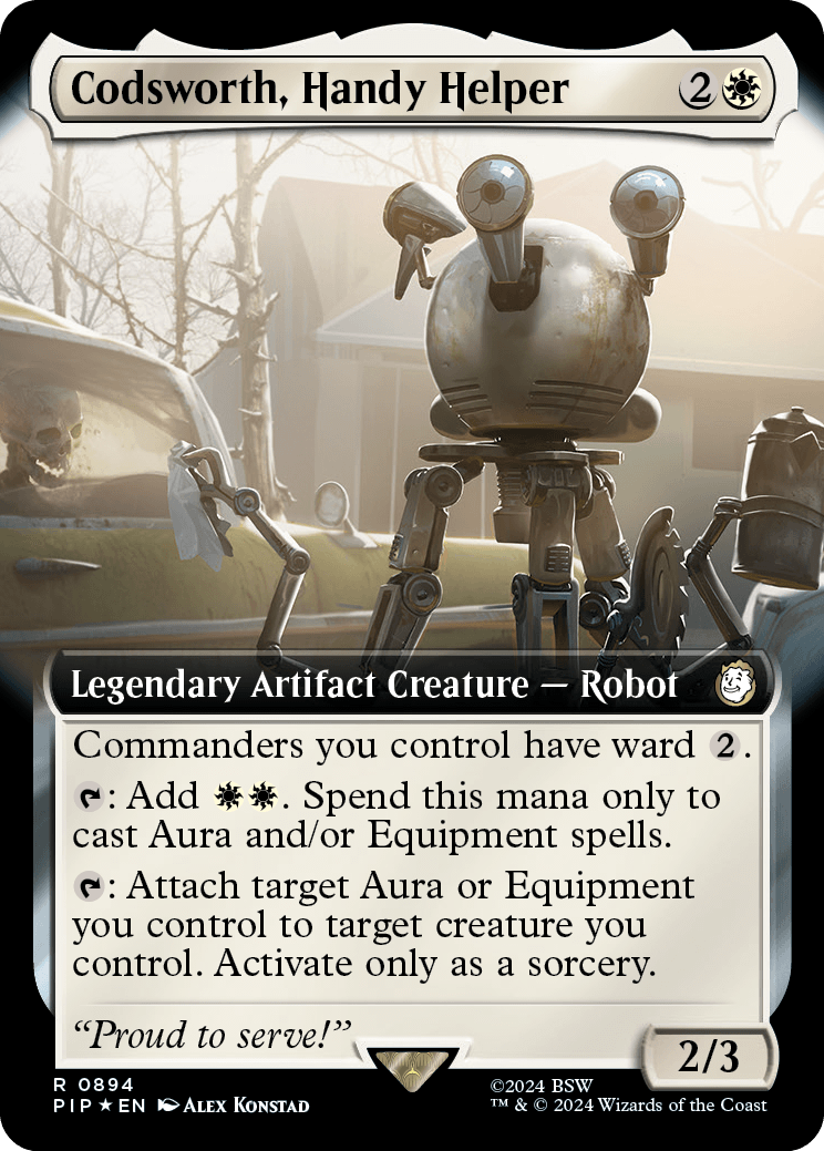 Codsworth, Handy Helper | Universes Beyond: Fallout Variants Foil