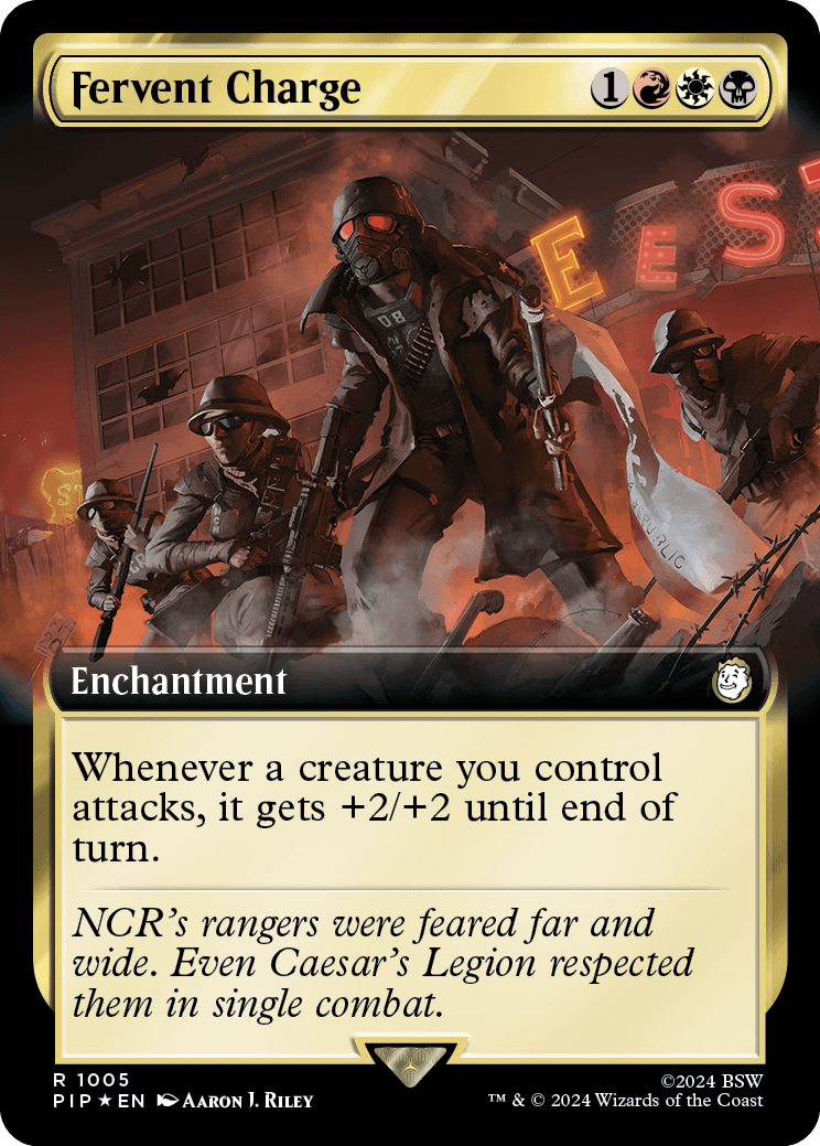 Fervent Charge | Universes Beyond: Fallout Variants Foil | Commander | Card  Kingdom