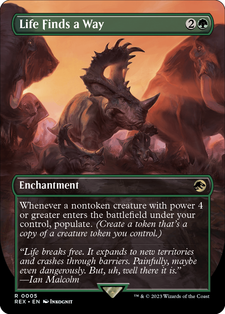 jurassic park cards mtg Jenova, Ancient Calamity Art Card (Gold-Stamped Signature) [FINAL FANT –  Red Claw Gaming main image 0