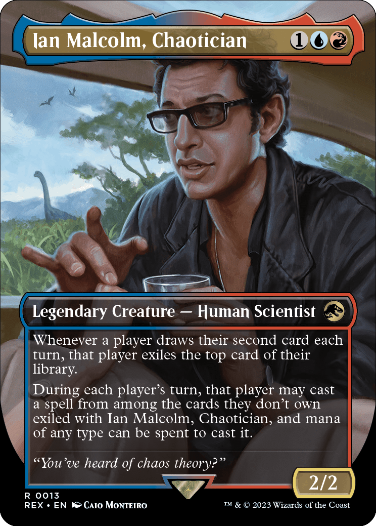 12th doctor mtg card Return the Past (Extended Art) (Surge Foil) [Doctor Who]