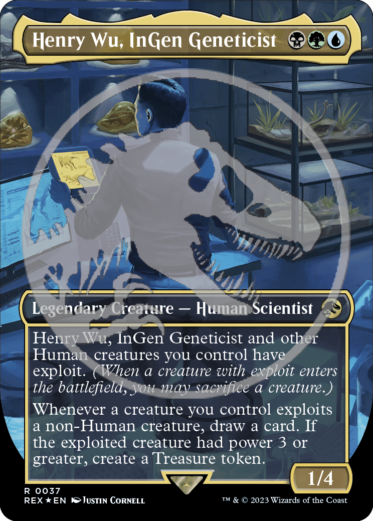 Henry Wu, InGen Geneticist | Universes Beyond: Jurassic World Collection  Foil | Card Kingdom