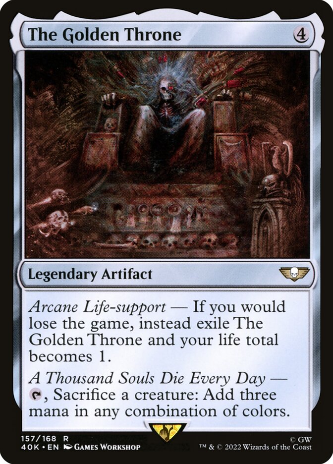 The Golden Throne | Universes Beyond: Warhammer 40,000 Foil | Commander |  Card Kingdom