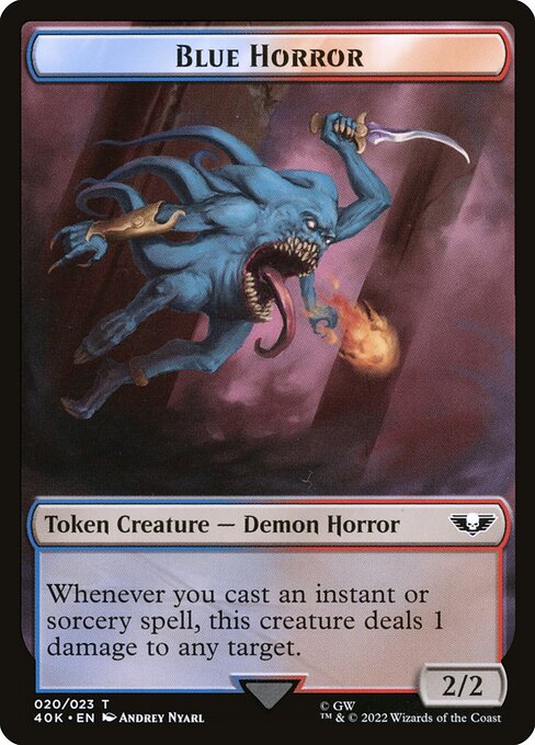 Blue Horror Token // Spawn Token | Universes Beyond: Warhammer 40,000 |  Commander | Card Kingdom
