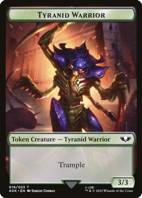 Tyranid Warrior Token // Tyranid Token | Universes Beyond: Warhammer 40,000  | Commander | Card Kingdom
