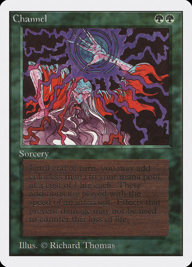 channel card mtg Channel ~ Lightly Played Unlimited MTG Magic UltimateMTG Green Card