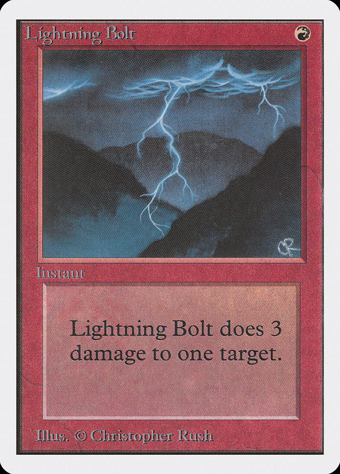 Lightning Bolt | Beta | Card Kingdom