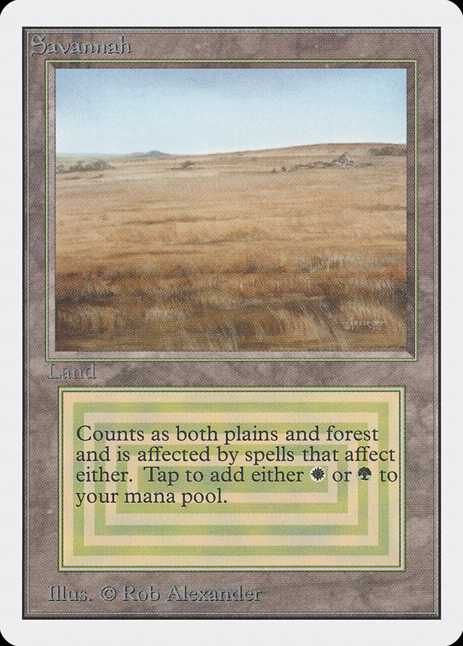 Savannah　１枚　英語　MTG Savannah | Unlimited | Card Kingdom