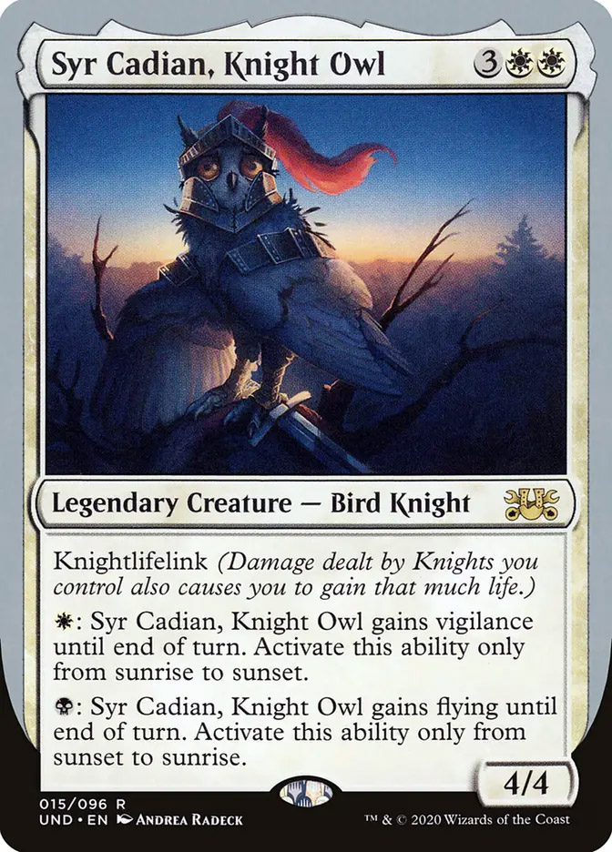Syr Cadian, Knight Owl アーティストプルーフ Search Results