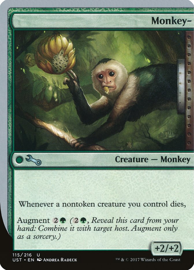 monkey mtg cards Monkeys choose a letter Monkey- | Unstable | Card