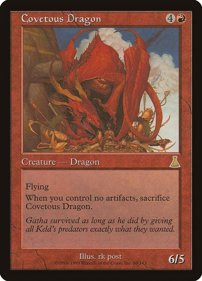 MTG foil 欲深きドラゴン　en Covetous Dragon urzas-destiny-35079?ixlib=php-