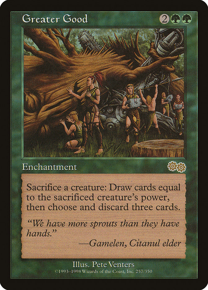 Greater Good [Urza's Saga] Heavily Played