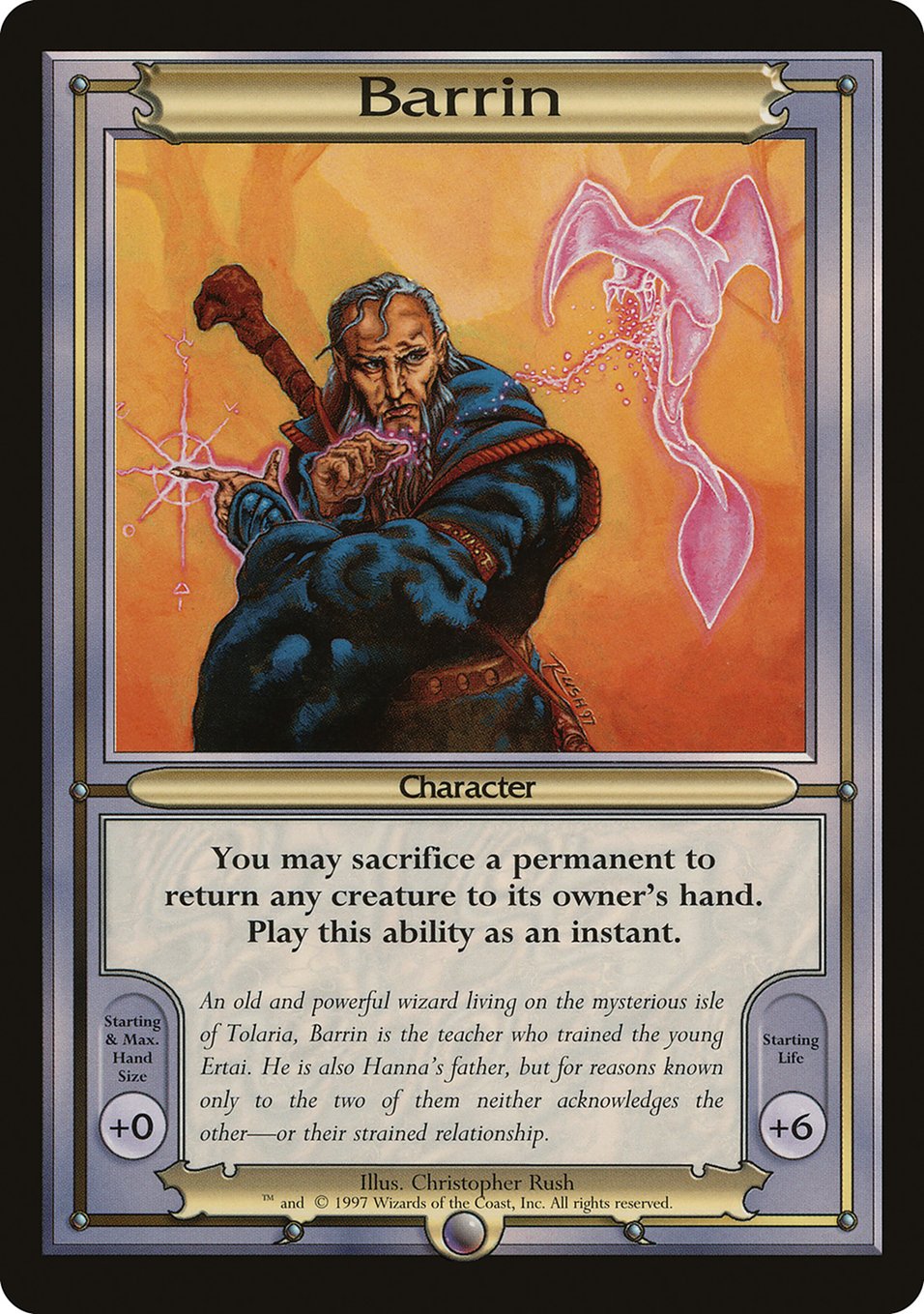 mtg oversized cards Barrin (oversized) #Eminence# — Whenever you cast another Vampire spell Magic Giant Cards - Amazing