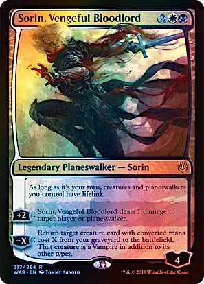 mtg war of the spark card Magic Gathering The Players cant cast creature or planeswalker spells until the end of your next turn. Sorin, Vengeful Bloodlord | War