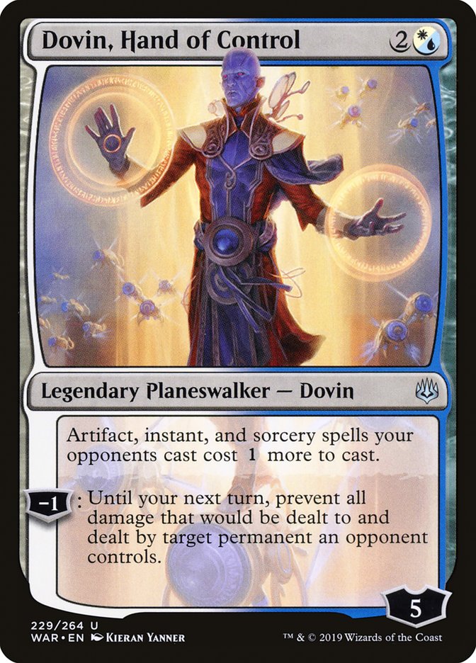 mtg cards that make opponents spells cost more Dovin, Hand of Control | War of the Spark | Modern