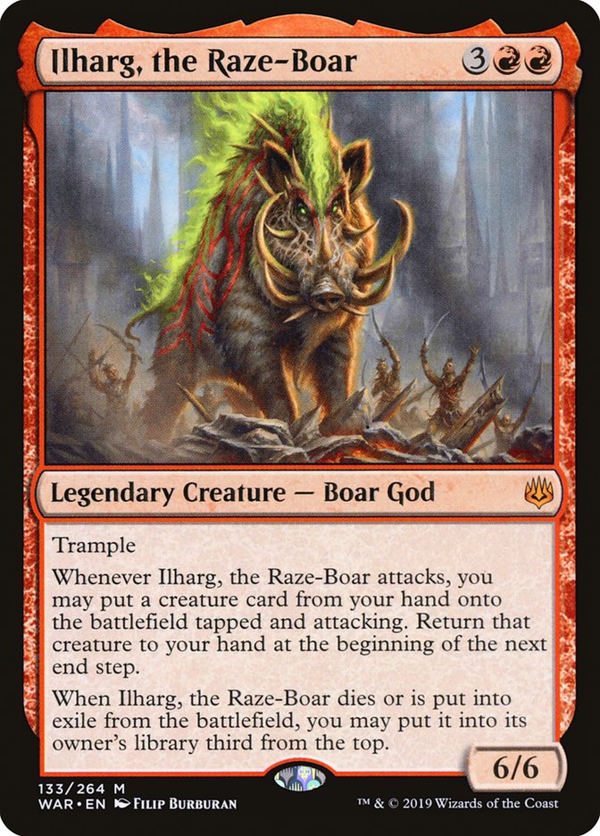 ironhoof boar mtg card text Ironhoof Boar [Kamigawa: Neon Dynasty]