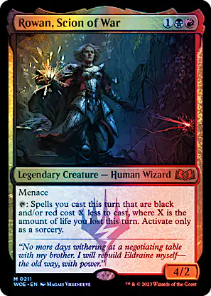 mtg rowan scion of war commander deck Rowan, : r/mpcproxies The Gathering Life is but a Dream