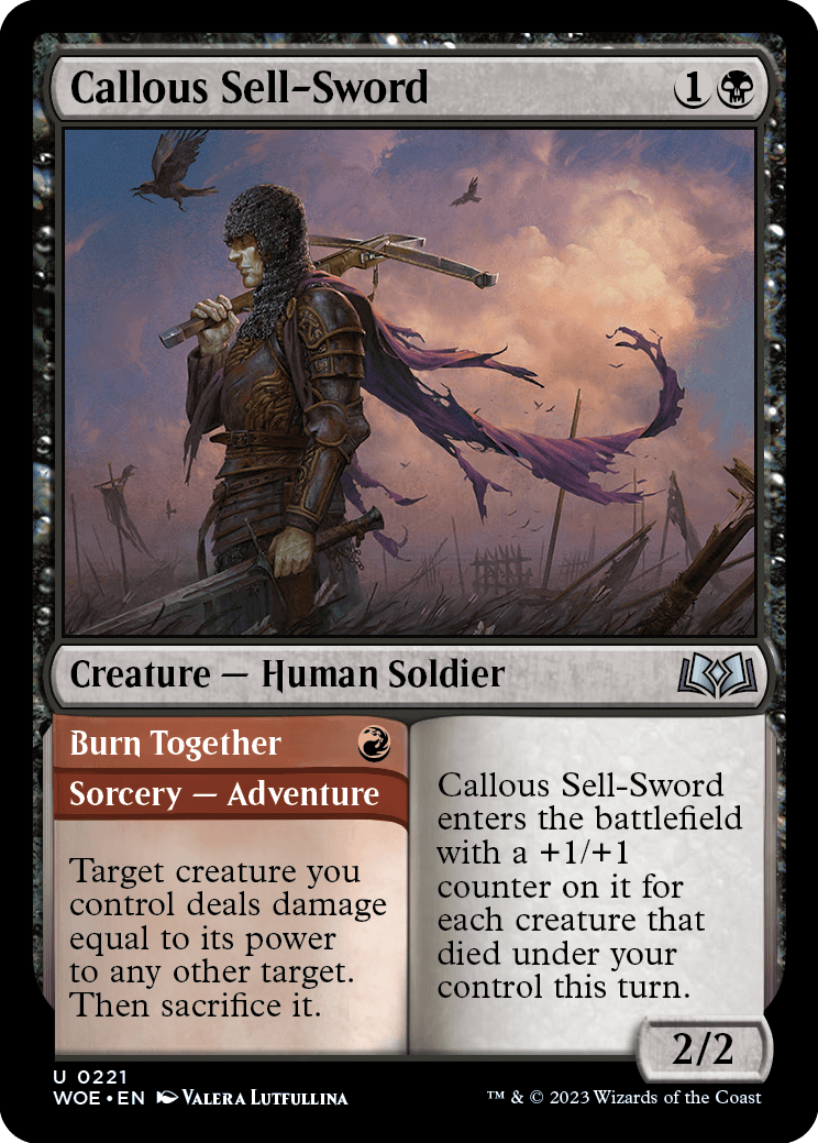 Callous Sell-Sword | Wilds of Eldraine | Standard | Card Kingdom