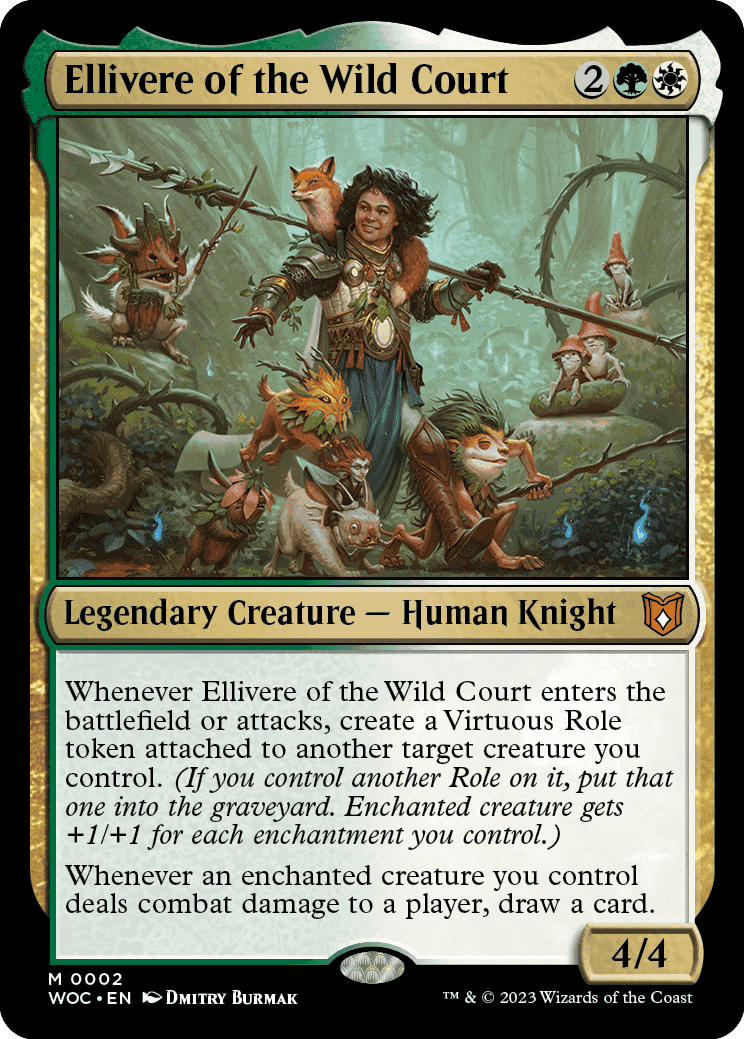 Ellivere of the Wild Court | Wilds of Eldraine Commander Decks Foil |  Commander | Card Kingdom