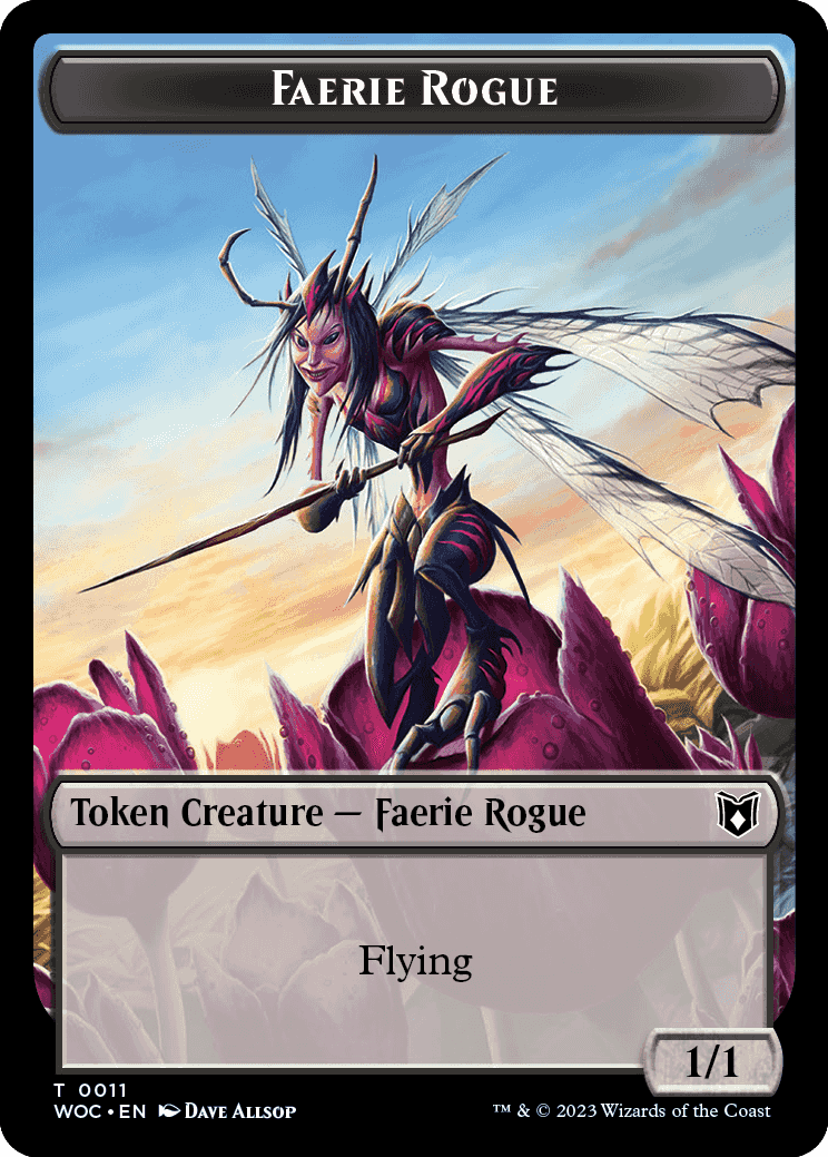 Faerie Rogue Token // Faerie Token | Wilds of Eldraine Commander Decks |  Commander | Card Kingdom