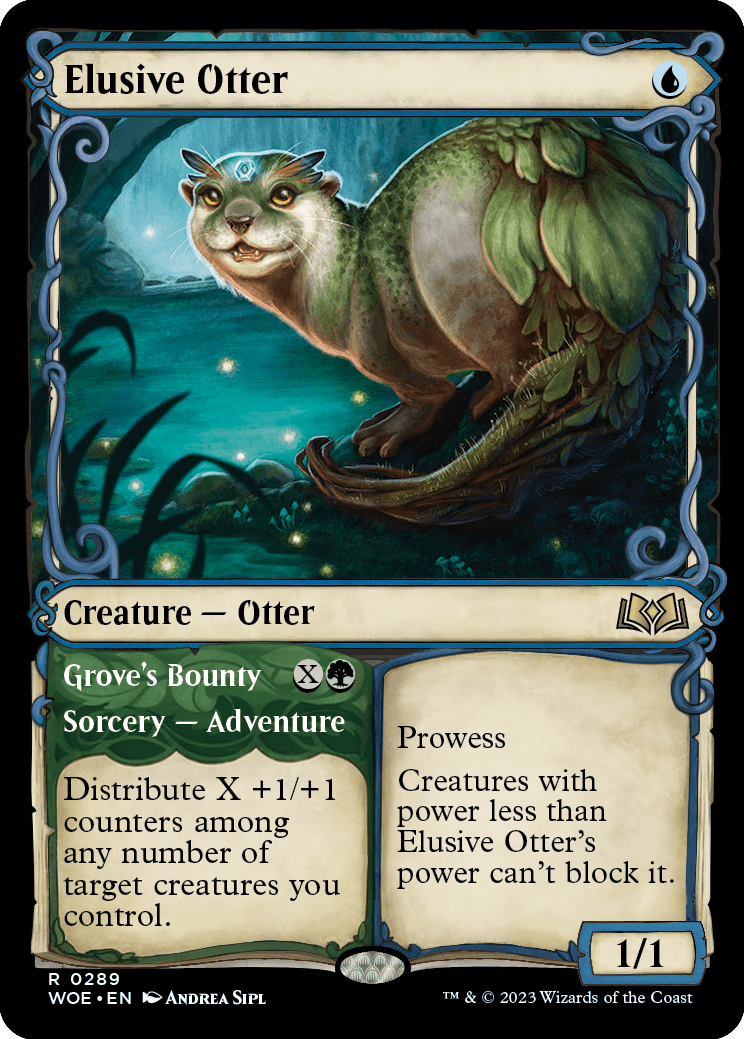 Elusive Otter | Wilds of Eldraine Variants Foil | Standard | Card Kingdom