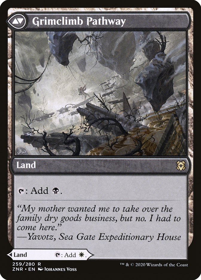 pathway cards mtg MtG: Secret Lair Grimclimb Pathway Land T Riverglide Pathway // Lavaglide Pathway