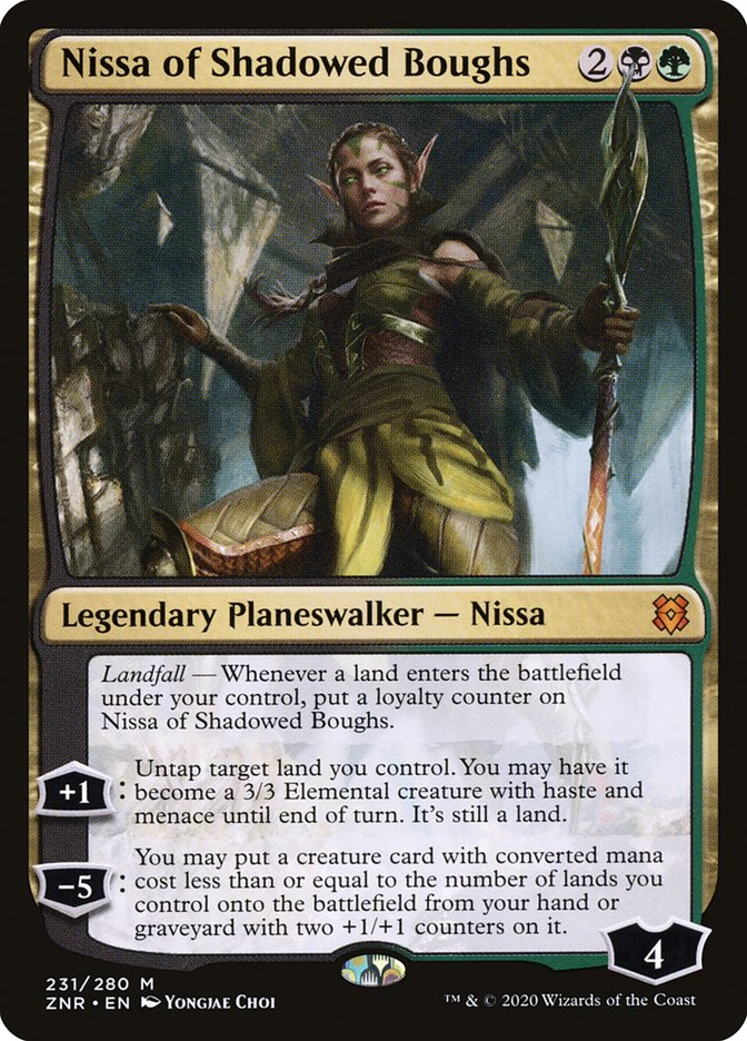 Nissa of Shadowed Boughs | Zendikar Rising Foil | Pioneer | Card