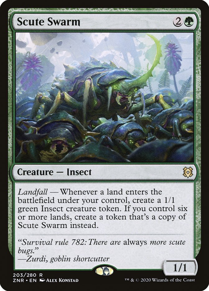 HORDA DE ESCUTOS / SCUTE SWARM (EL RESURGIR DE ZENDIKAR) - El Rincón De