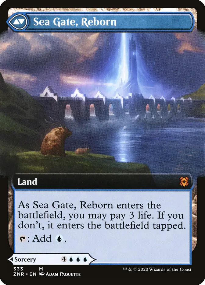 MTG 海門修復 foil拡張 Sea Gate Restoration | Zendikar Rising Variants Foil | Pioneer